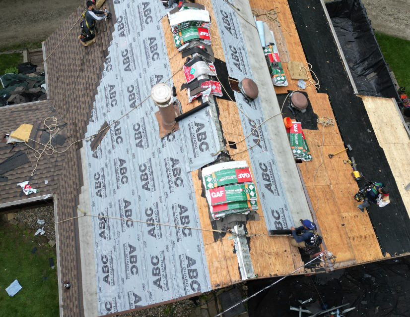 Rafa Roofing installation.