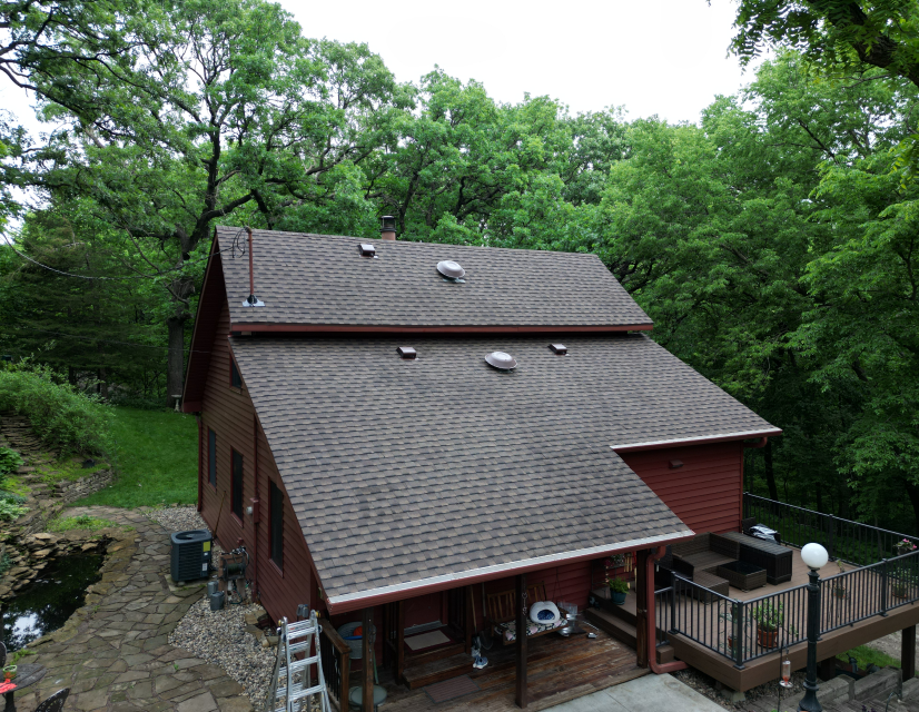 Home with new roof.